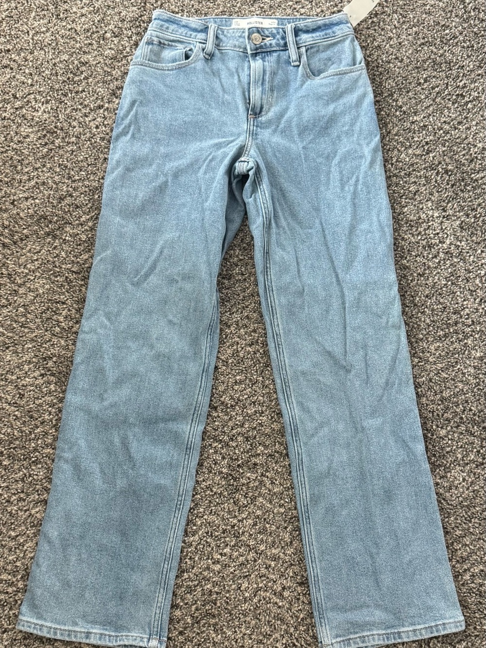 Hollister Light Blue High-Rise Dad Jeans